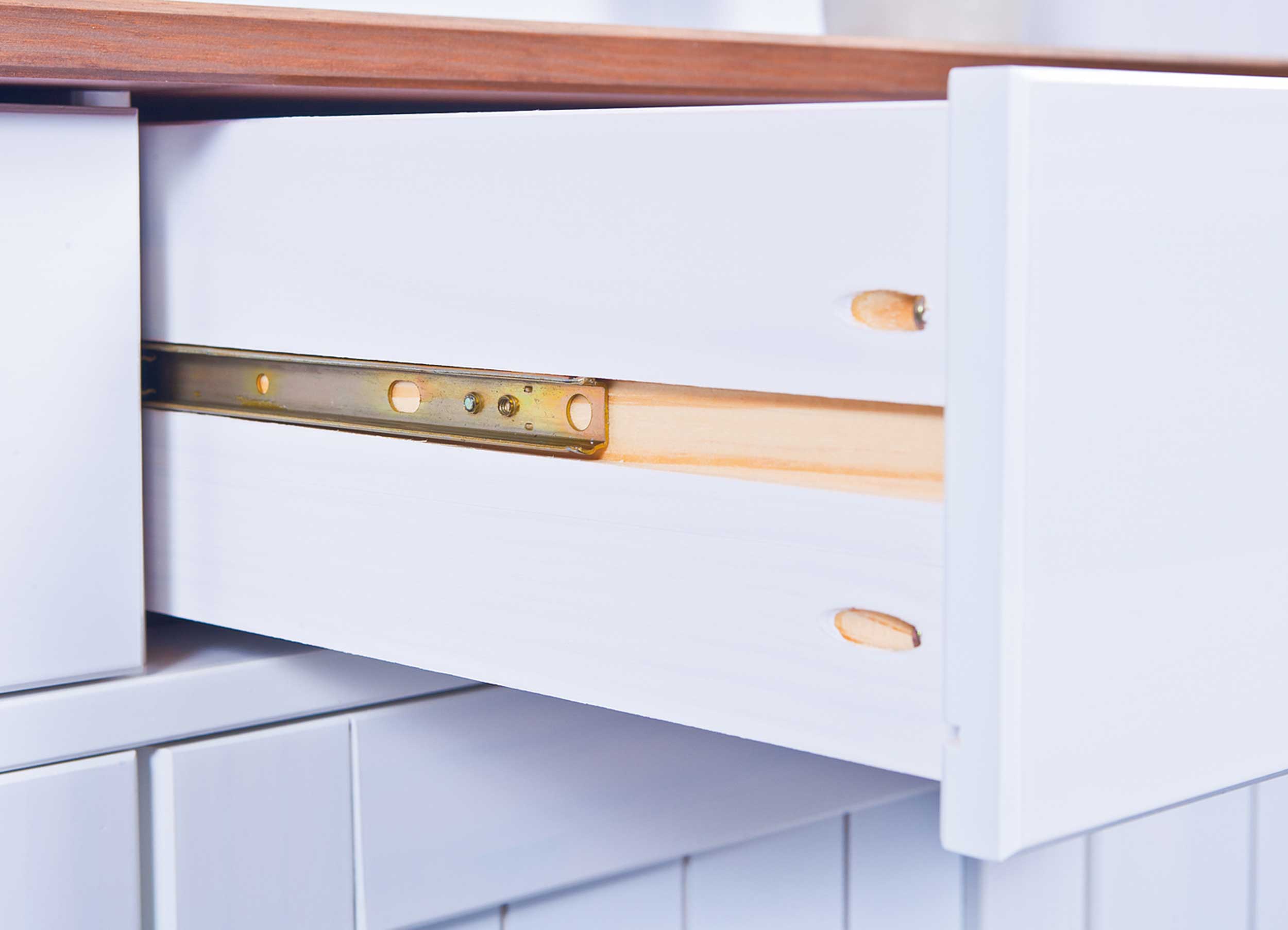 Vaisselier Westerland XL campagne - blanc/brun - Image 4