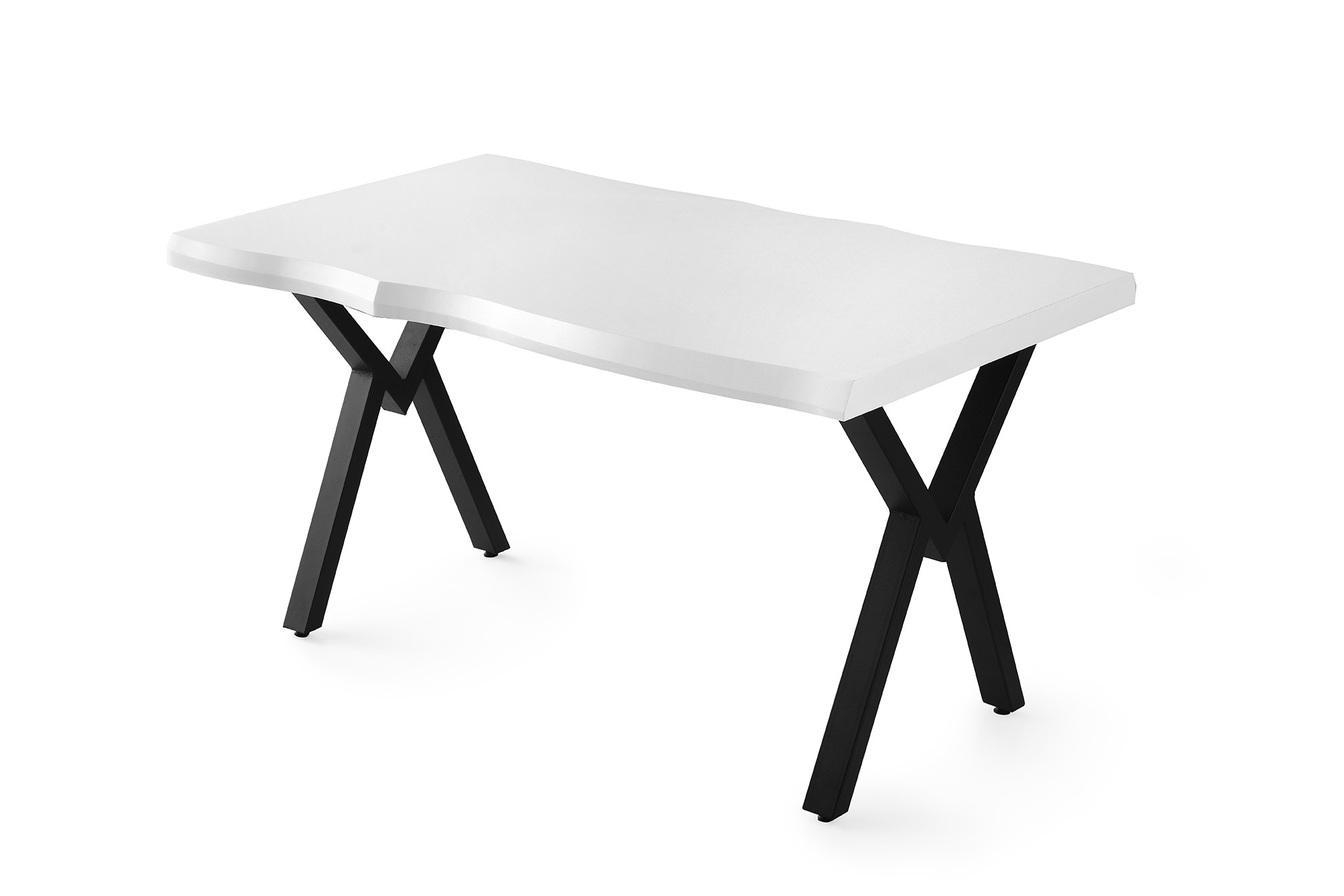 Vella Table à manger | 140x75x80 cm | Mélamine blanche - Image 5