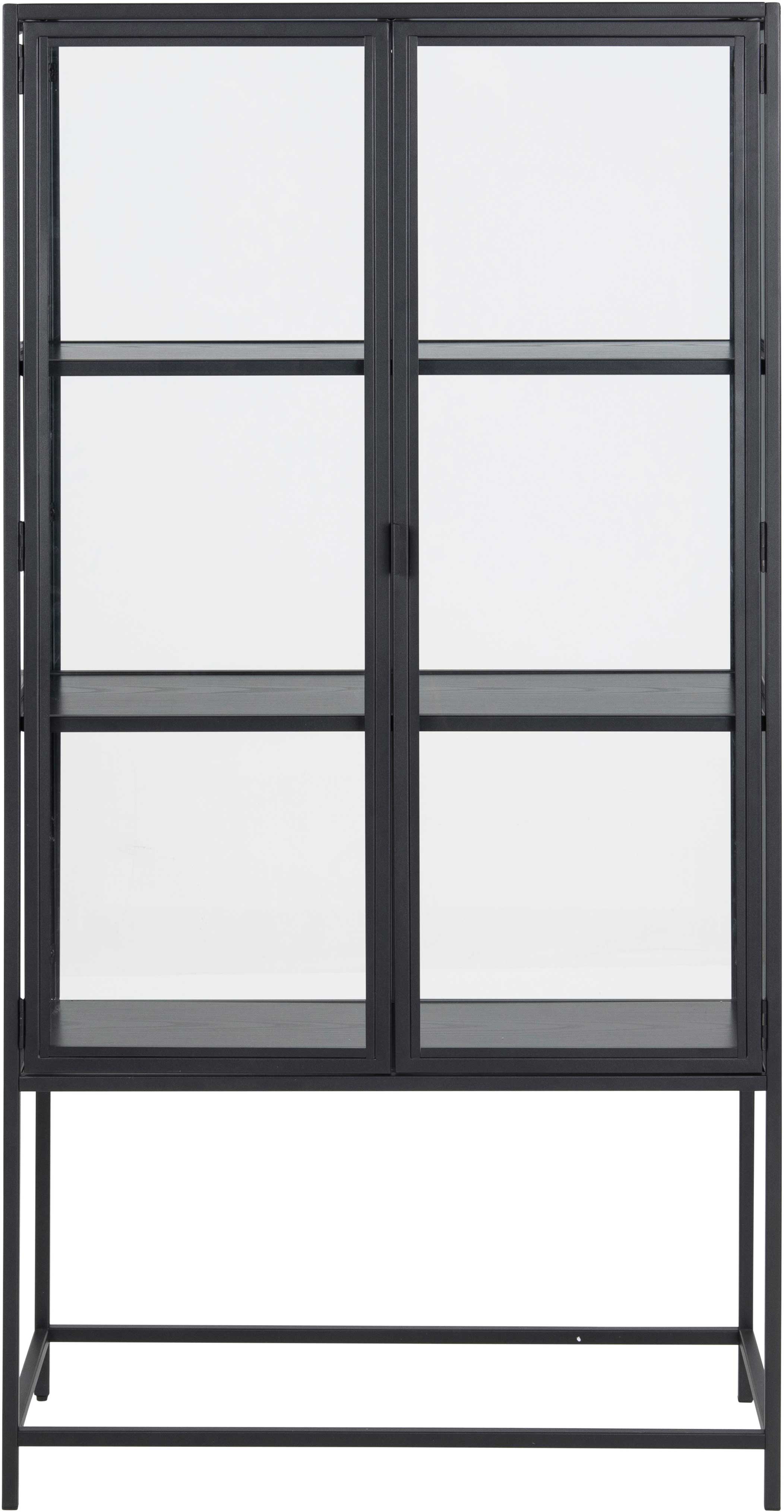 Vitrine Dover 150cm à 2 portes - noir - Image 8
