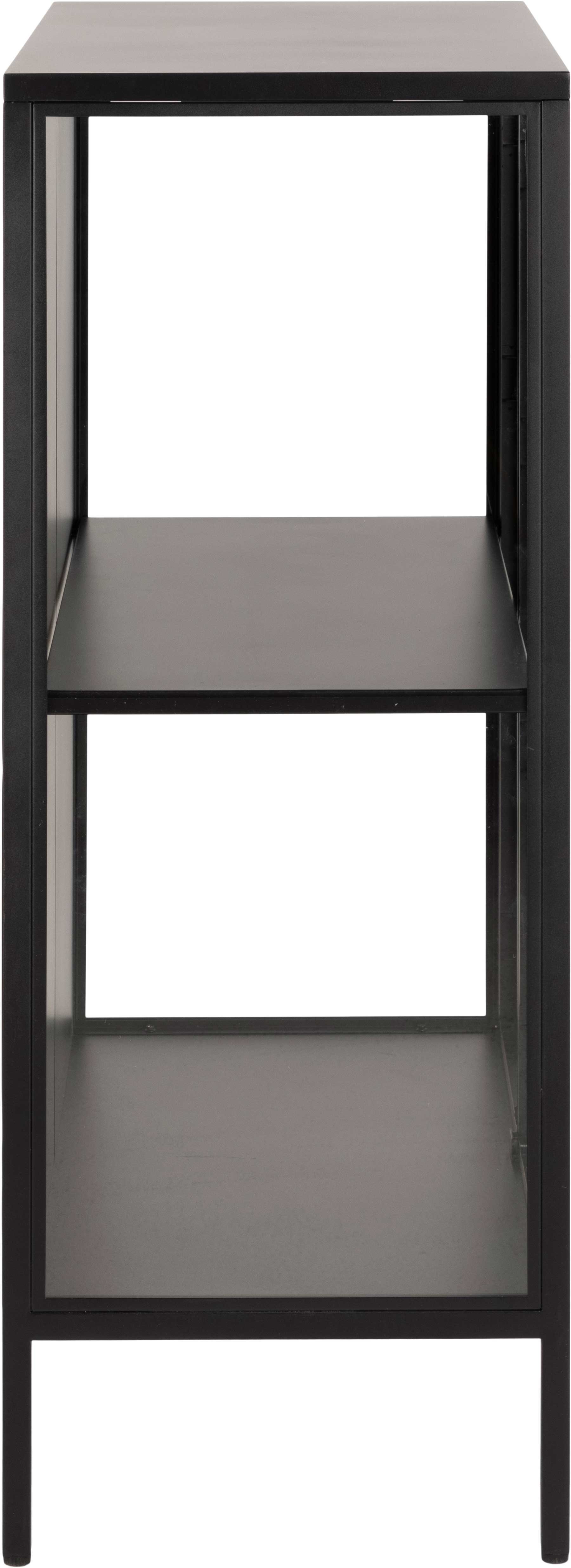 Vitrine Nebas 80cm, 2 portes & 1 étagères - noir - Image 7