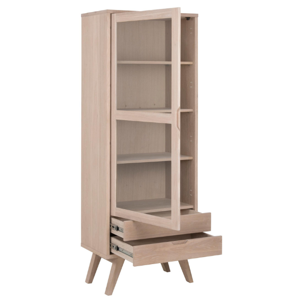 Vitrine Sieg 72x42x190 - chêne et placage chêne - Image 4