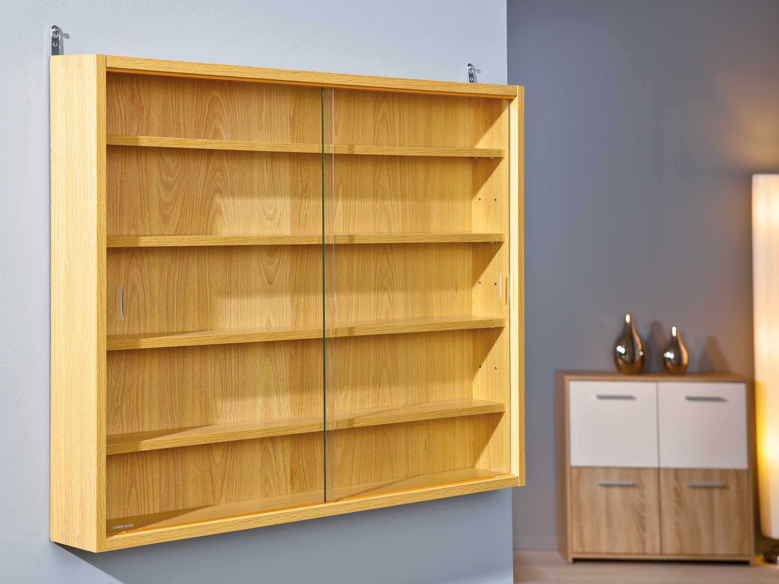 Vitrine suspendue Collecty - hêtre - Image 9