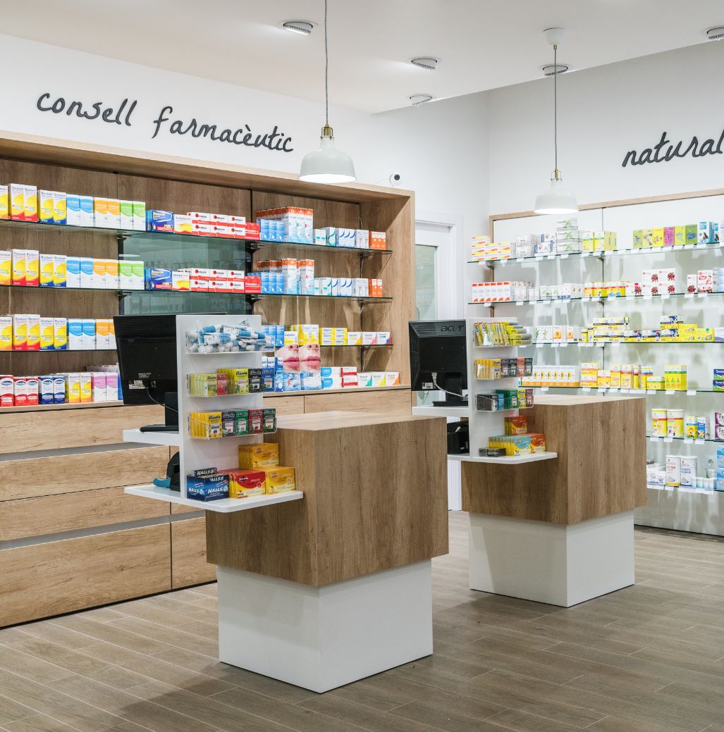 Meuble caisse parapharmacie