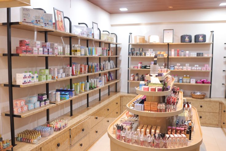Étagère murale produits beauté